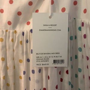 Zimmermann dress - strapless or with straps as options.